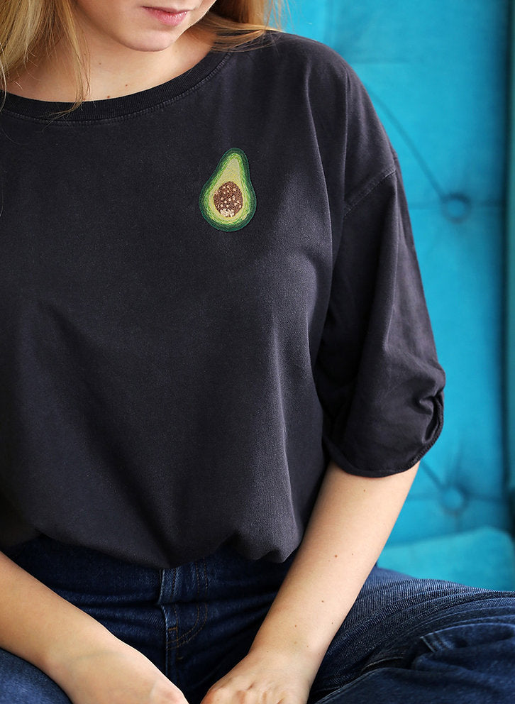 Broche. Aguacate - JK-2215 Panna - Kit de bordado Tradicional