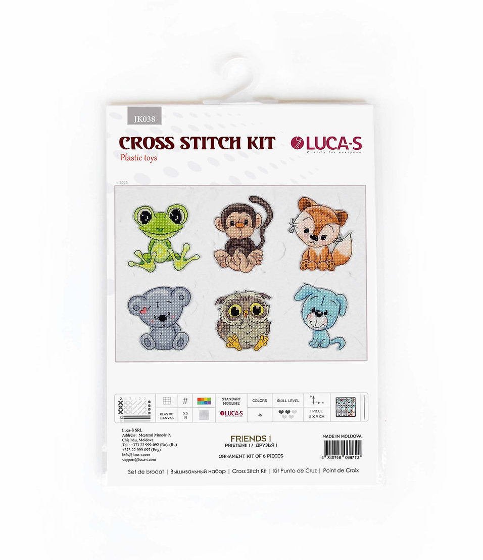 Kreuzstichset „Tiere Freunde“ Nr. 1 von Luca-S – JK038