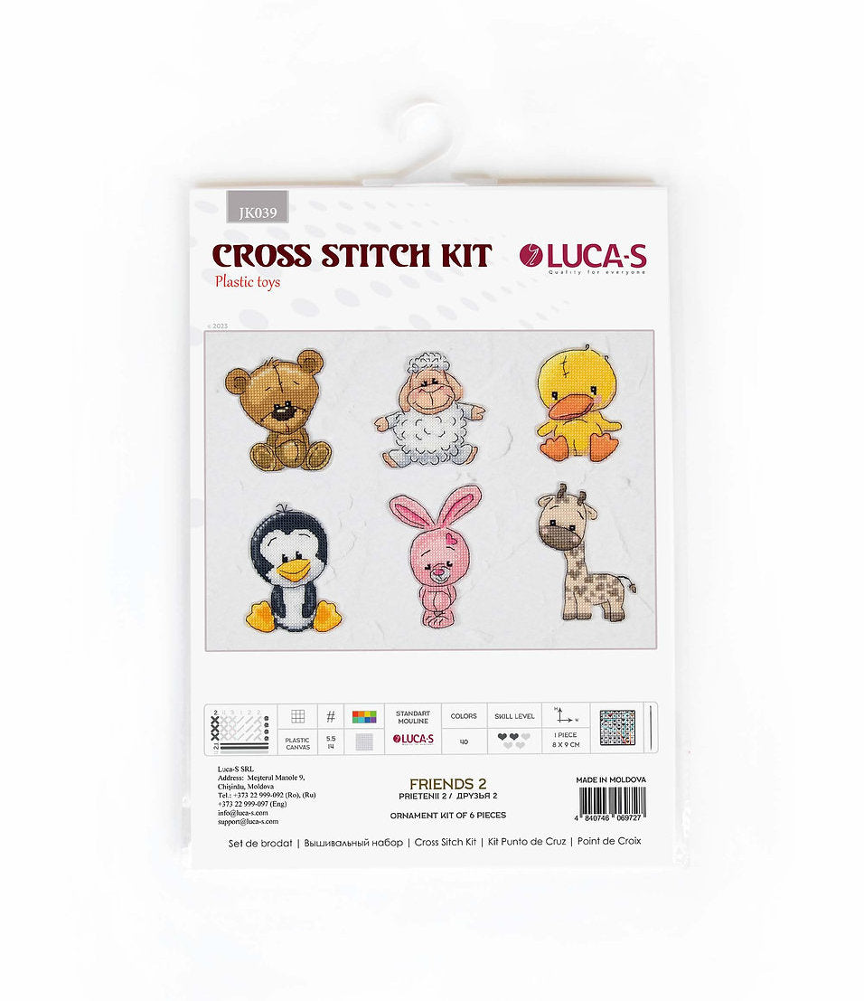 Kreuzstichset „Tiere Freunde“ Nr. 2 von Luca-S – JK039