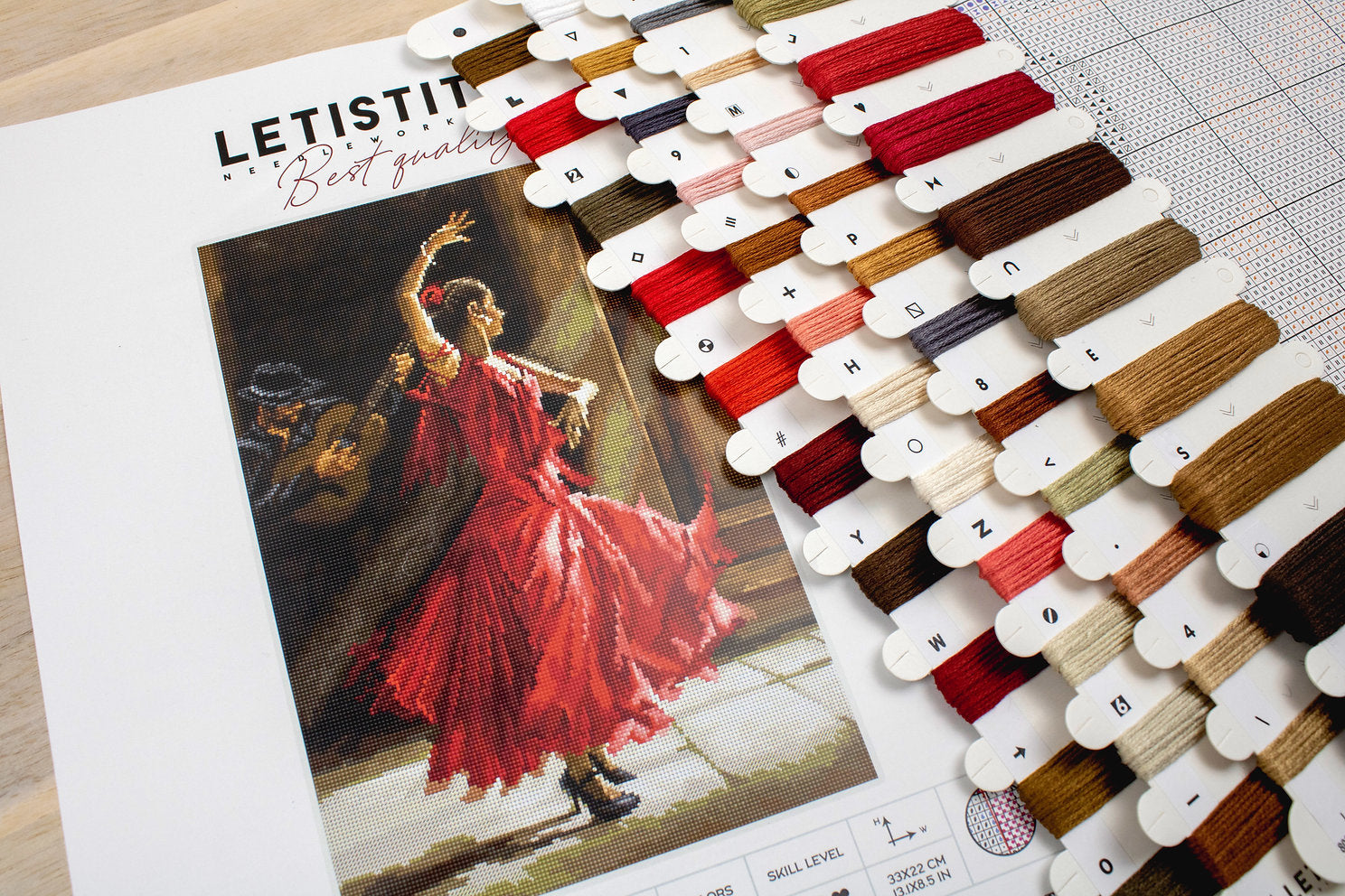 L8023 Flamenco – LETISTITCH – Kreuzstichset
