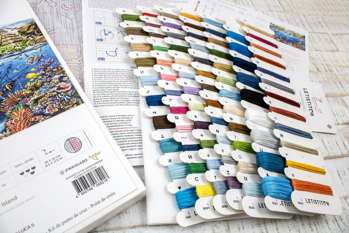 Kit de Punto de Cruz Isla de los Piratas - L8036 LETISTITCH: Una Aventura Bordada