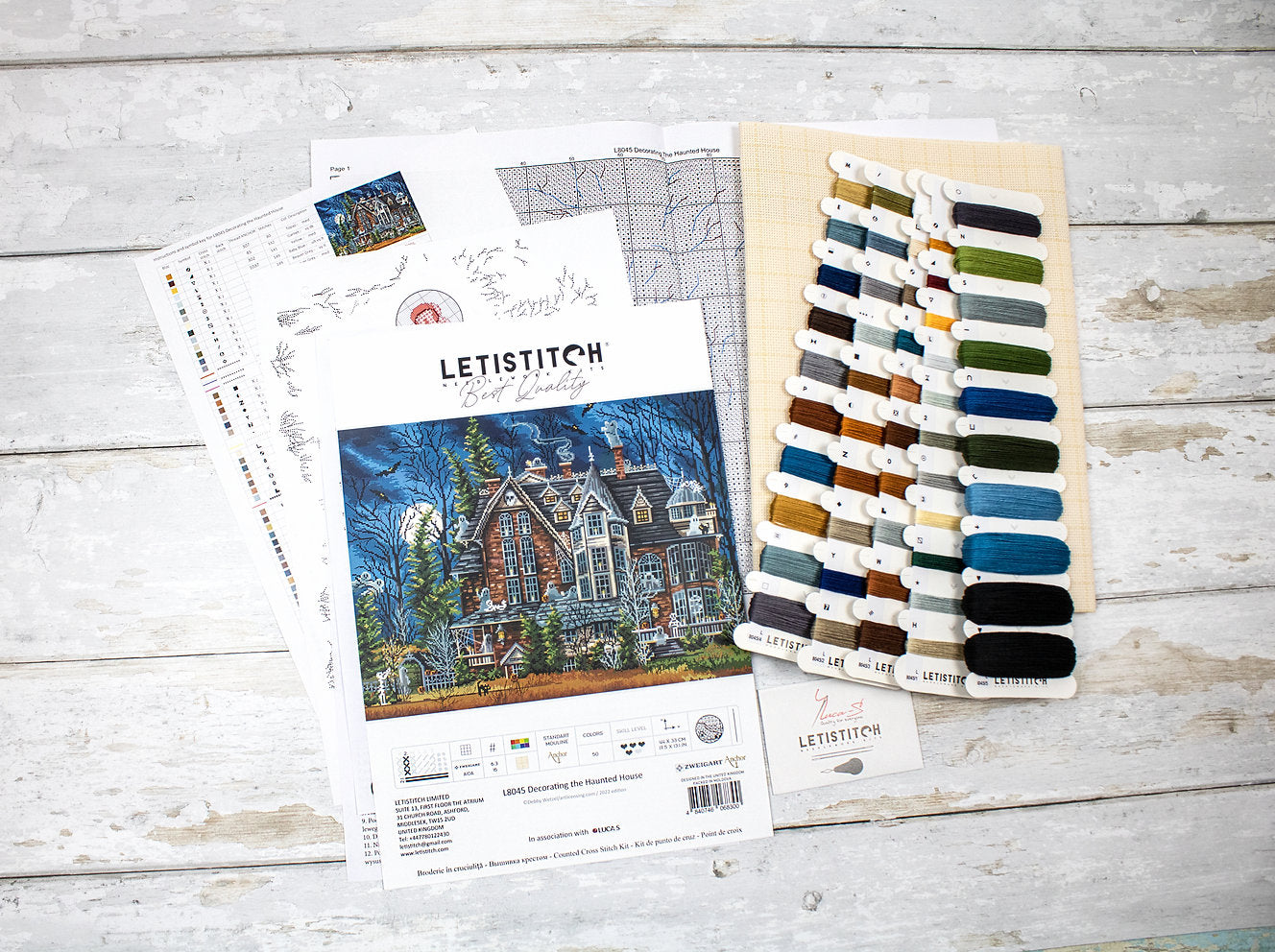 Dekorieren Sie das Spukhaus – L8045 LETISTITCH – Kreuzstichset