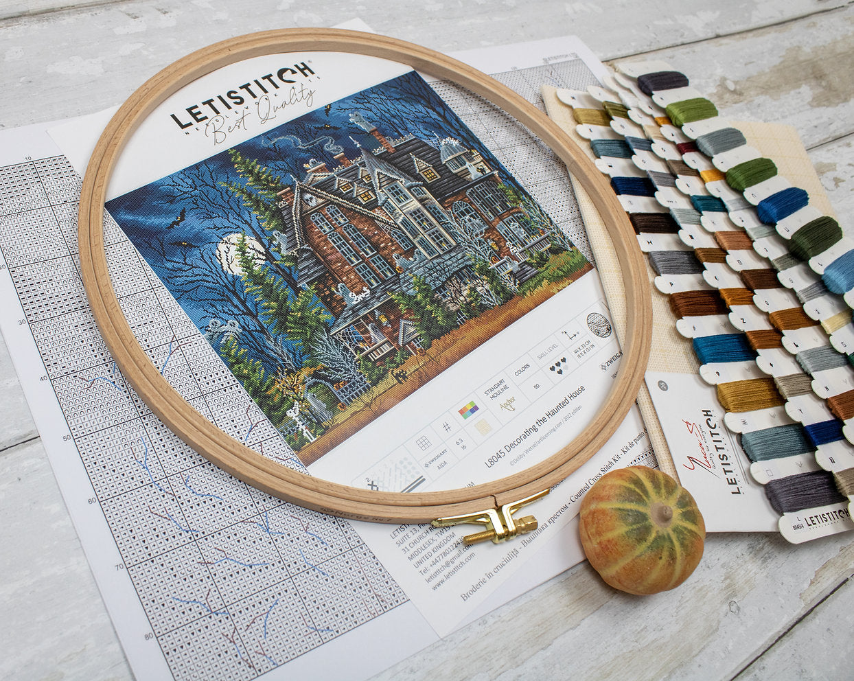 Dekorieren Sie das Spukhaus – L8045 LETISTITCH – Kreuzstichset
