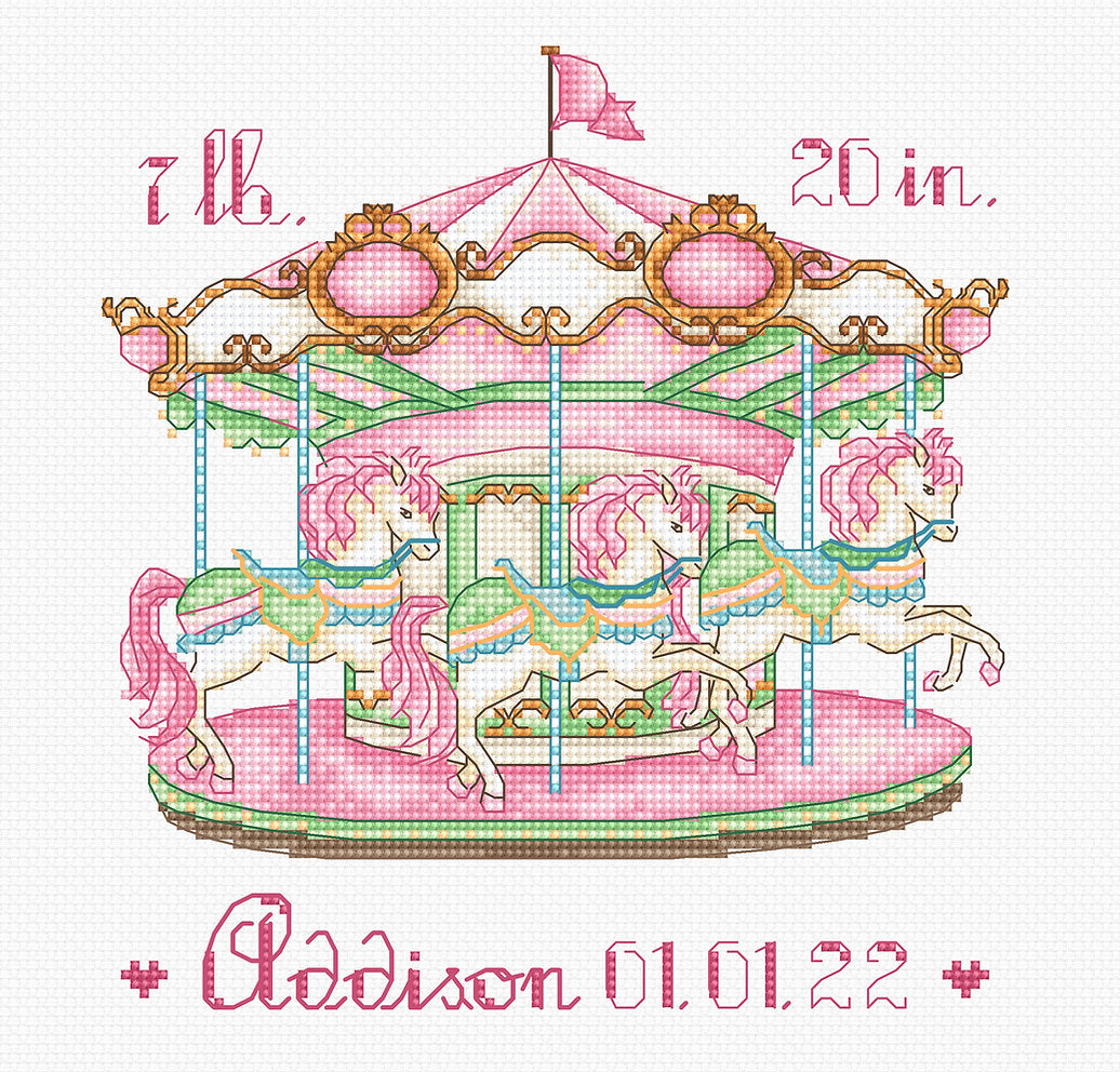 Karussell - L8046 LETISTITCH - Kreuzstichset