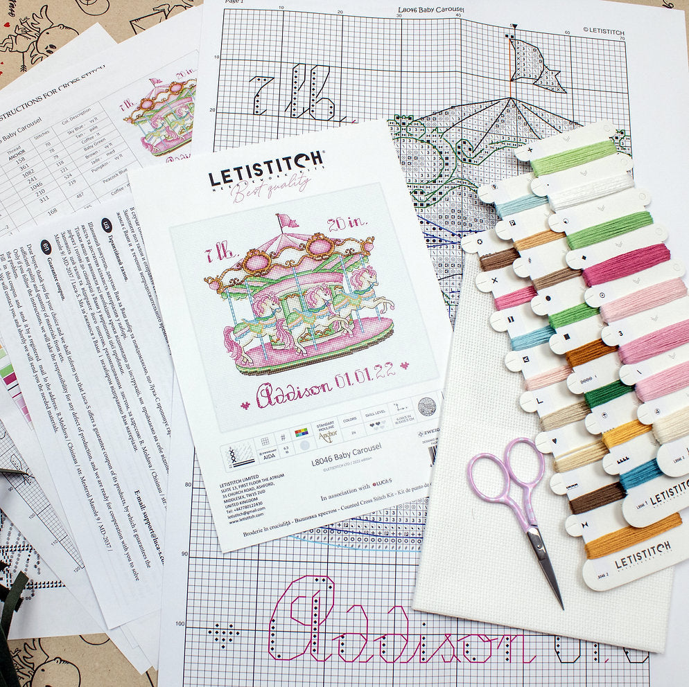 Karussell - L8046 LETISTITCH - Kreuzstichset