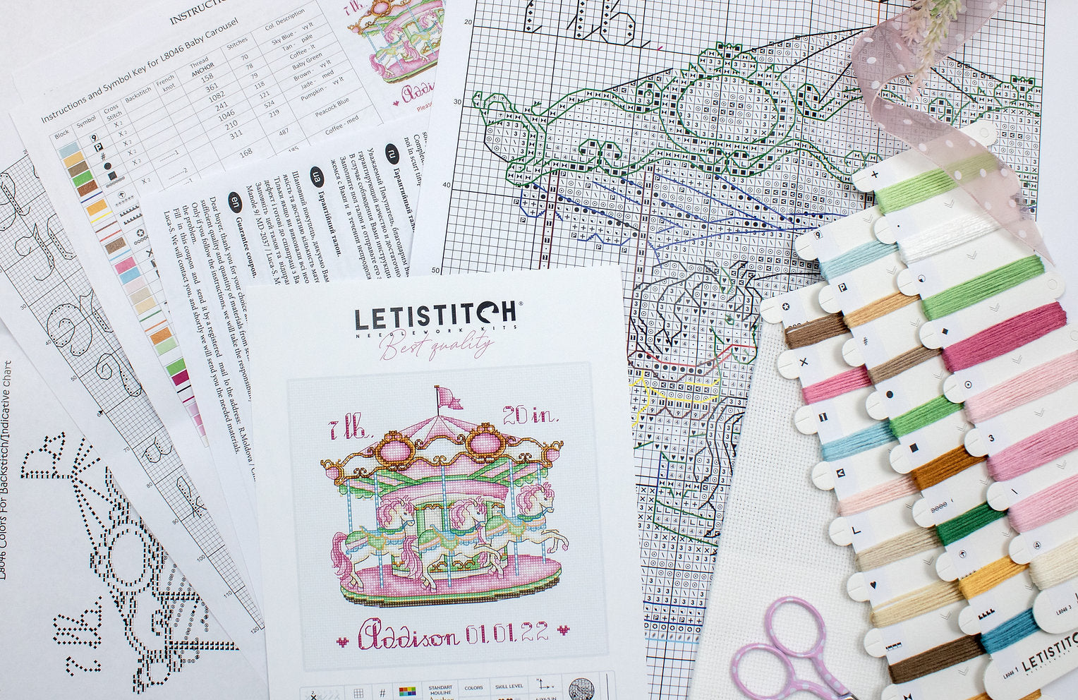 Karussell - L8046 LETISTITCH - Kreuzstichset