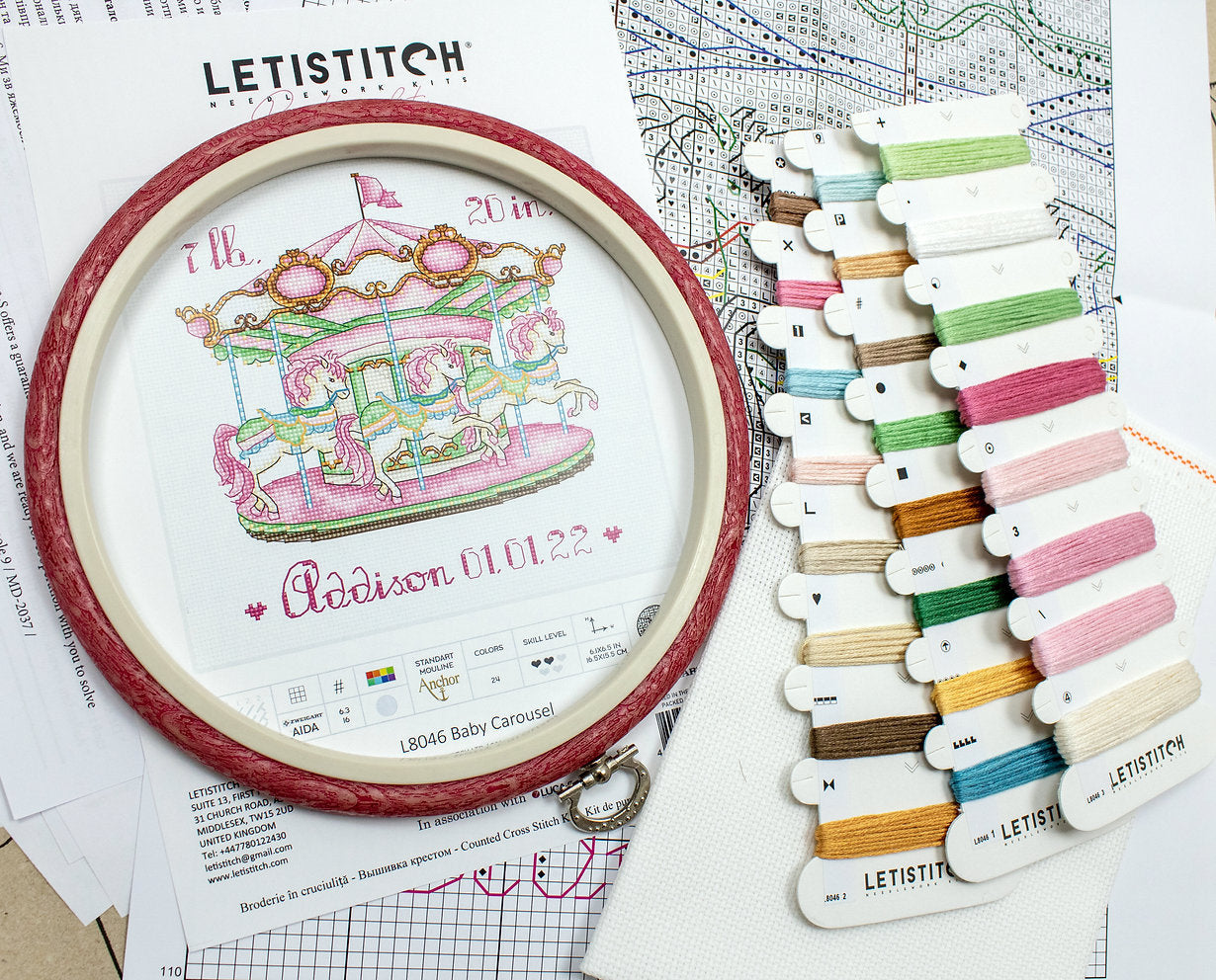 Karussell - L8046 LETISTITCH - Kreuzstichset