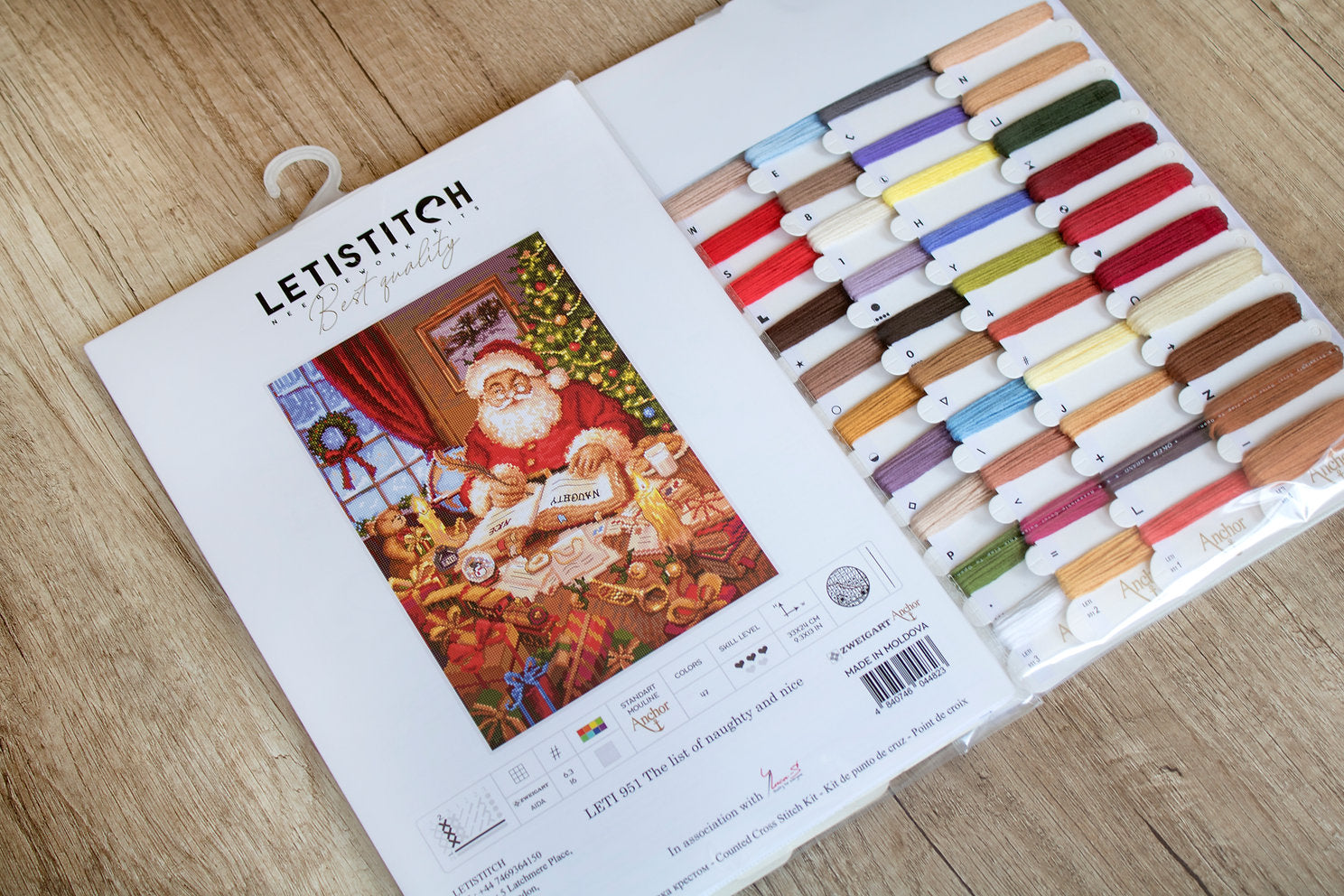 LETI 951 The Naughty and Nice List - LETISTITCH - Cross Stitch Kit