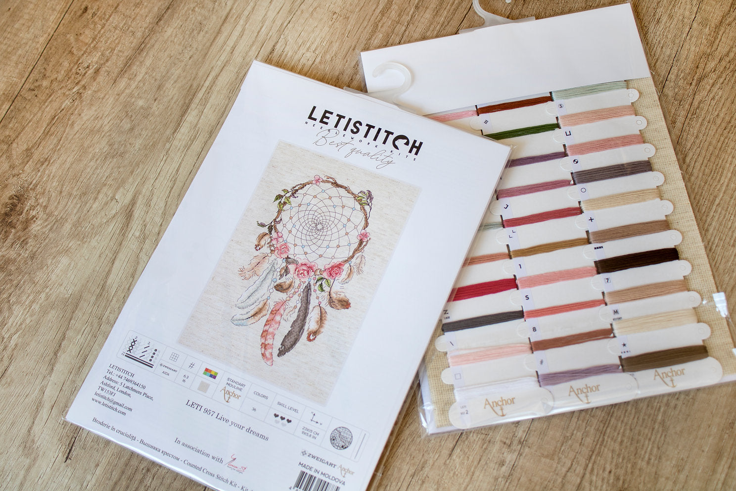 LETI 957 Lebe deine Träume – LETISTITCH – Kreuzstichset