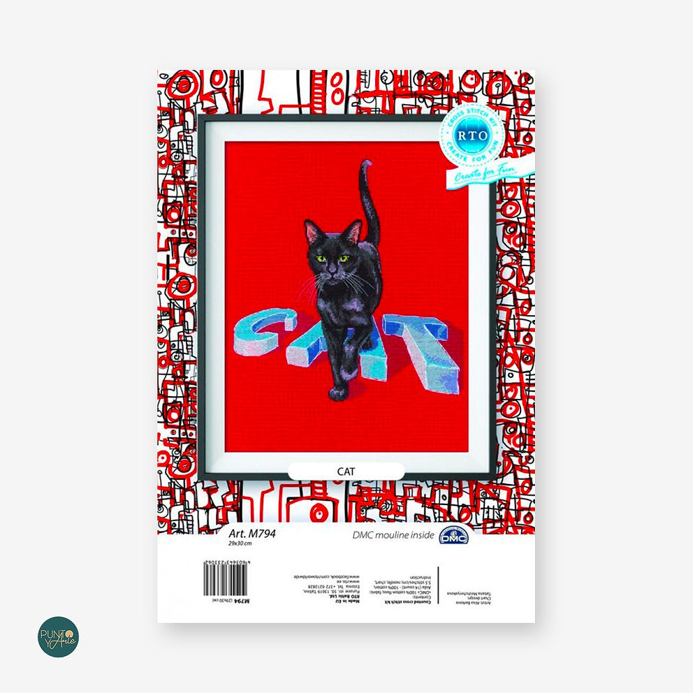 Black Cat - M794 RTO - Cross Stitch Kit