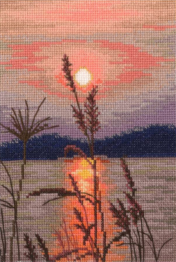 Kit de Punto de Cruz "En el momento. Puesta de Sol" - RTO M960