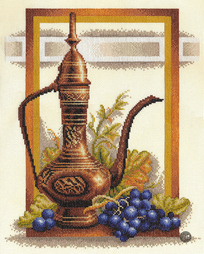 Stillleben mit Trauben - Panna - Kreuzstichset N-0294