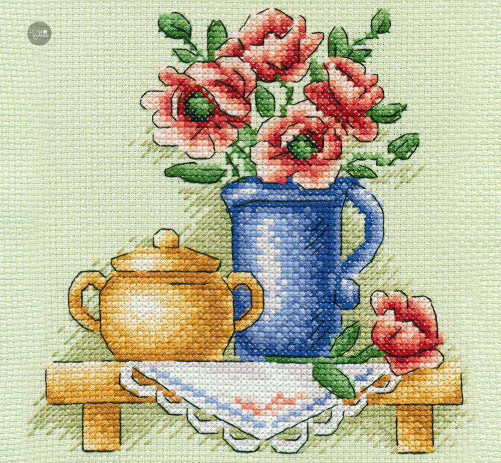 Blumen in einem Krug – Panna N-0513 – Kreuzstichset