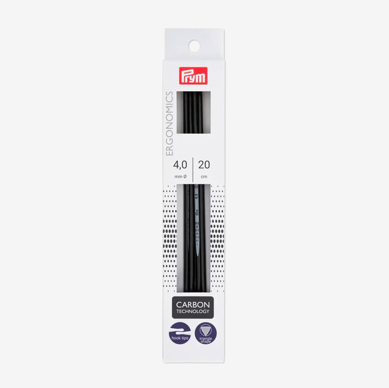 20 cm Double Pointed Knitting Needles Prym Carbon Technology