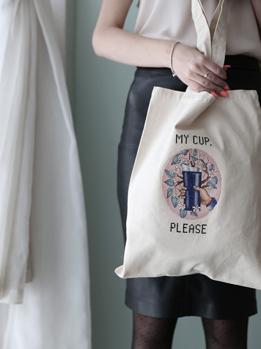 My Cup, Please - PZ-7226 Panna - Kit de punto de cruz