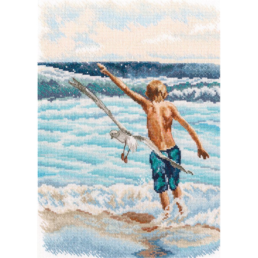 Kreuzstichset „Junge und das Meer“ RTO M1000
