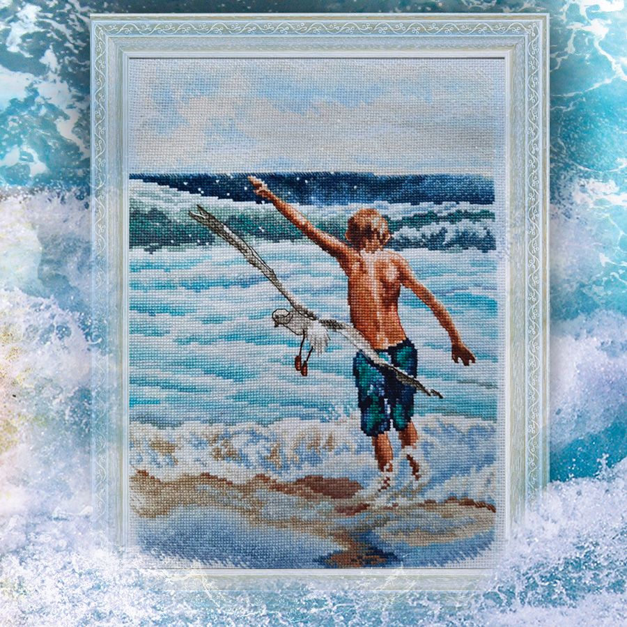 Kreuzstichset „Junge und das Meer“ RTO M1000