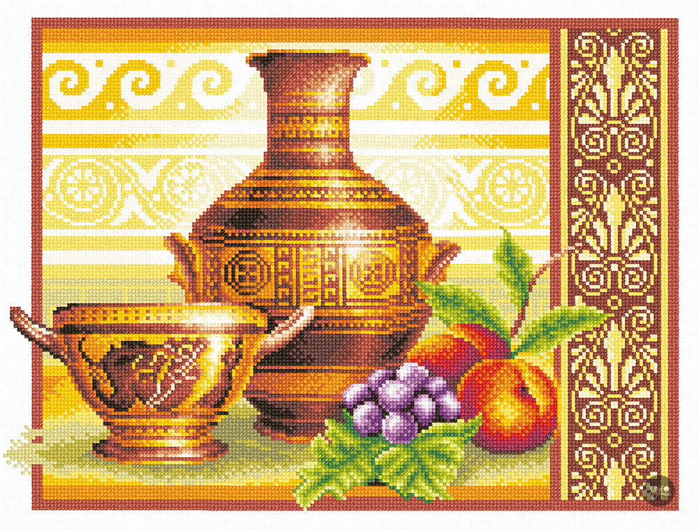 Griechischer Mittag - Panna - Kreuzstichset V-0255