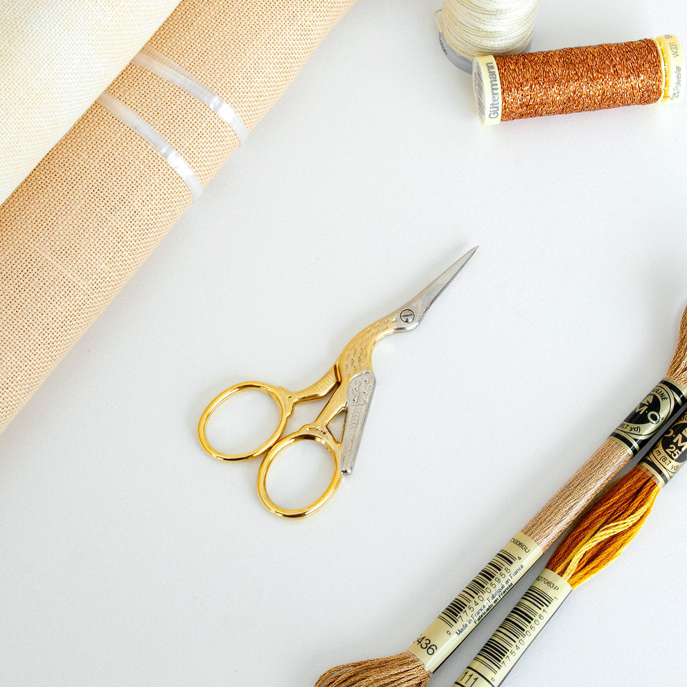 STORK Premax embroidery scissors 9 cm Gold Collection 10352