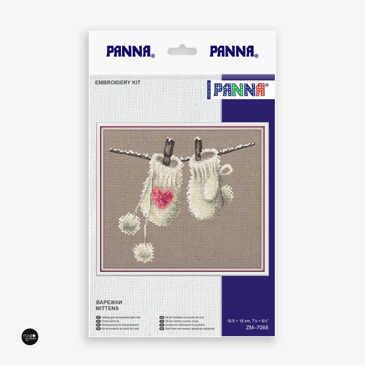 Mitones - Panna - Kit de punto de cruz ZM-7068