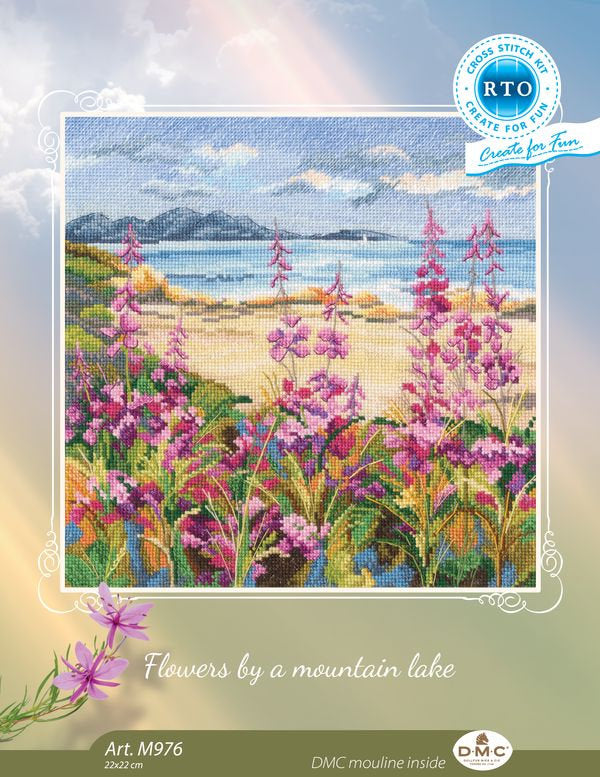 Kreuzstichset „Blumen am Bergsee“ RTO M976