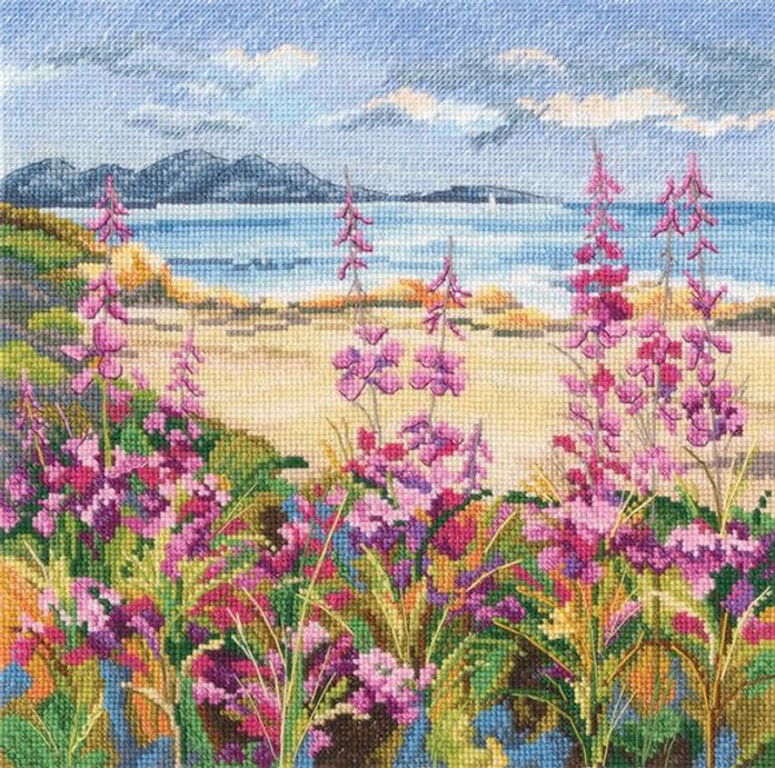 Kreuzstichset „Blumen am Bergsee“ RTO M976