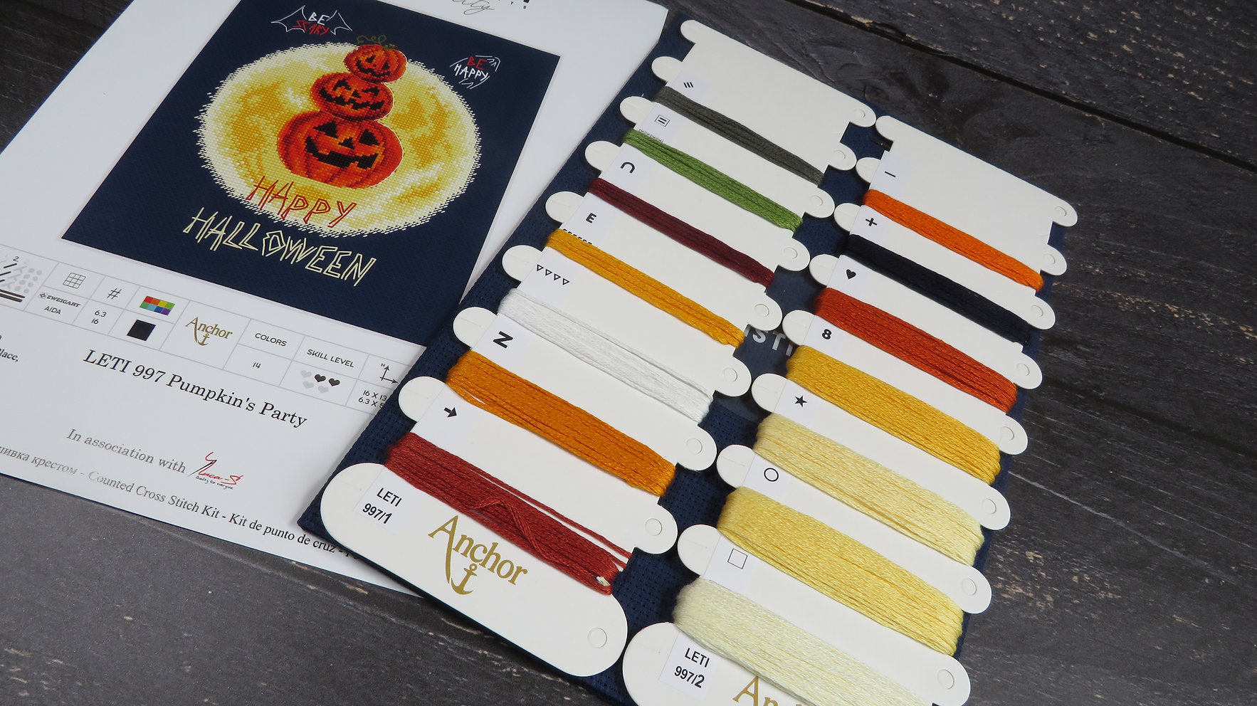 Pumpkin's Party Cross Stitch Kit - LETISTITCH