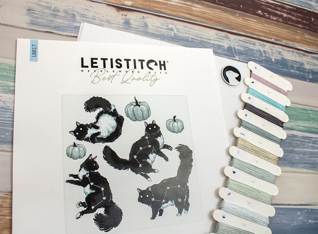 Kreuzstichset „Sternbild Katze“ – LETISTITCH L8817