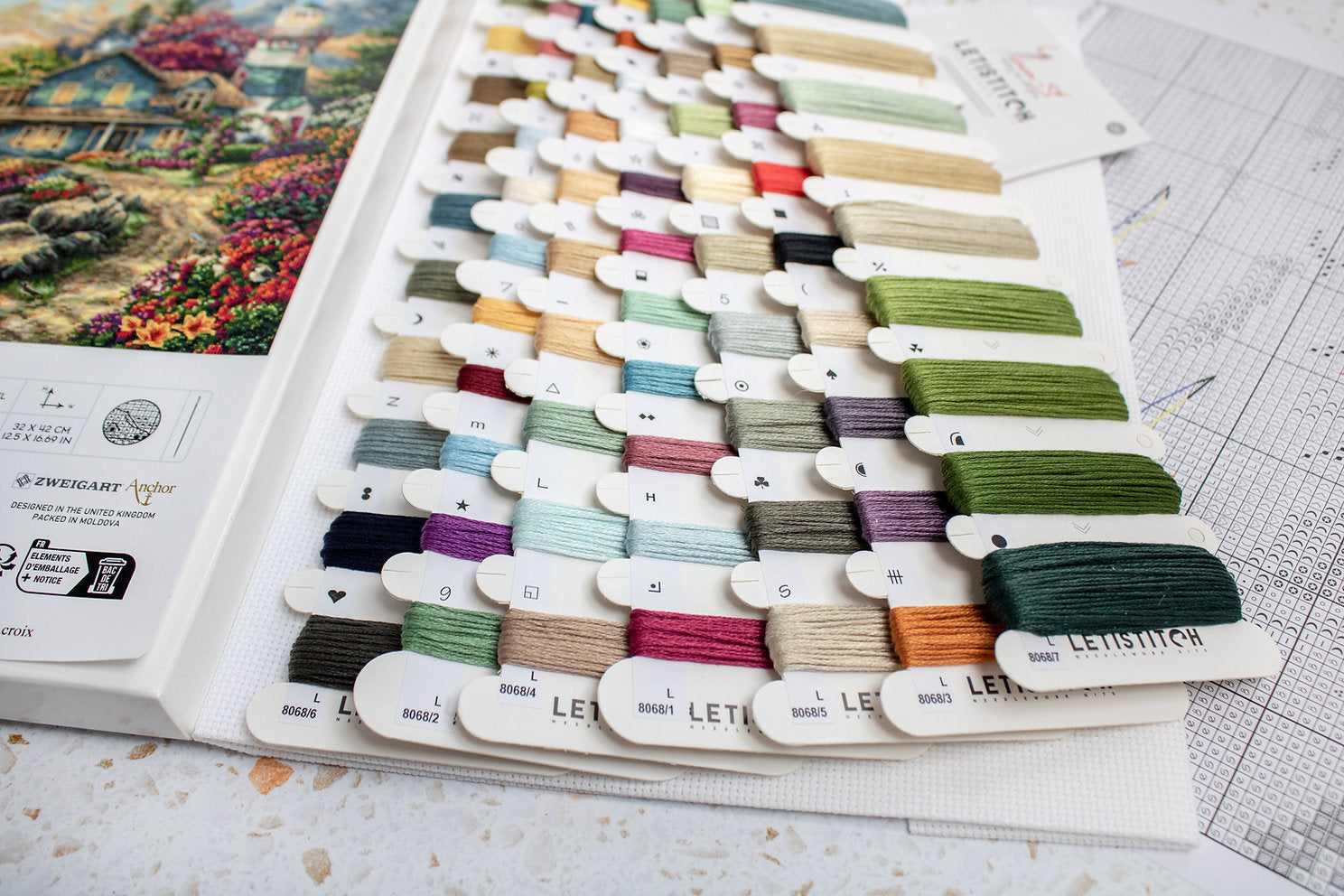 Kreuzstichset „Morgendämmerung am Meer“ – LETISTITCH L8068
