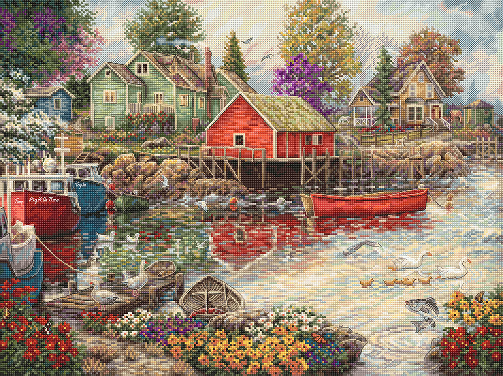 Quiet Cove - L8077 LETISTITCH - Cross Stitch Kit