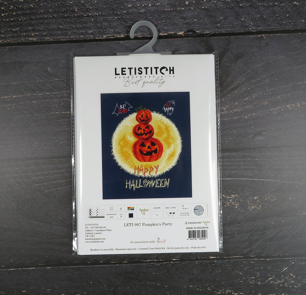 Pumpkin's Party Cross Stitch Kit - LETISTITCH