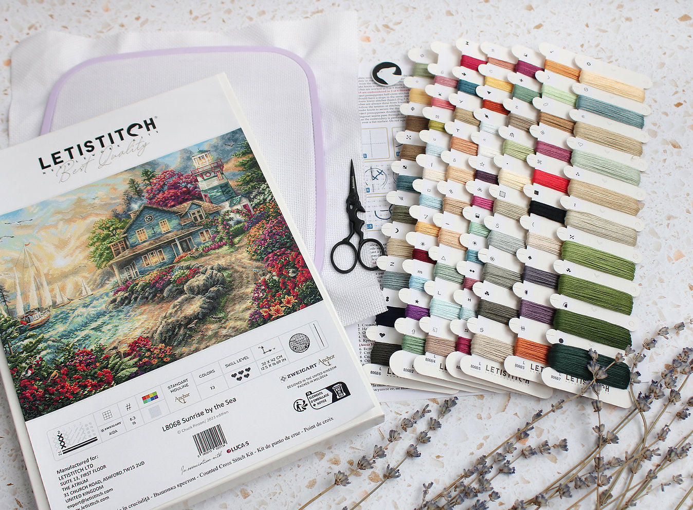 Kreuzstichset „Morgendämmerung am Meer“ – LETISTITCH L8068