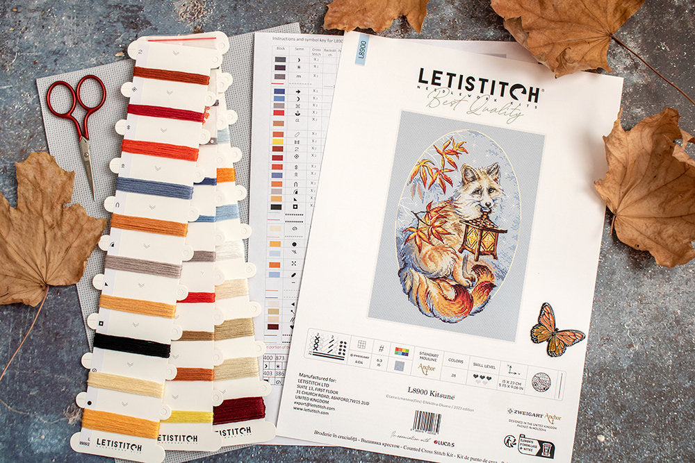 Kreuzstichset „Kitsune“ – LETISTITCH L8900