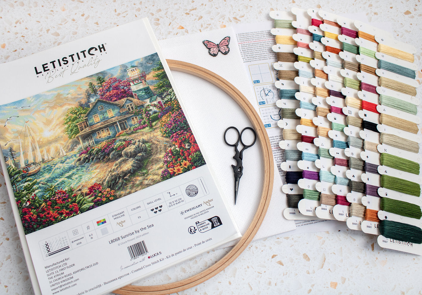 Kreuzstichset „Morgendämmerung am Meer“ – LETISTITCH L8068