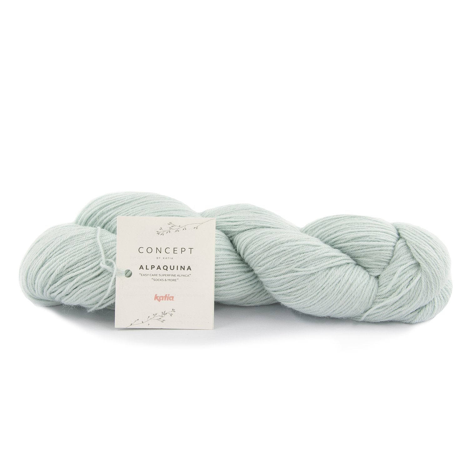 Knäuel Alpakawolle ALPAQUINA SUPERFINE von Katia zum Stricken von Socken und Babykleidung