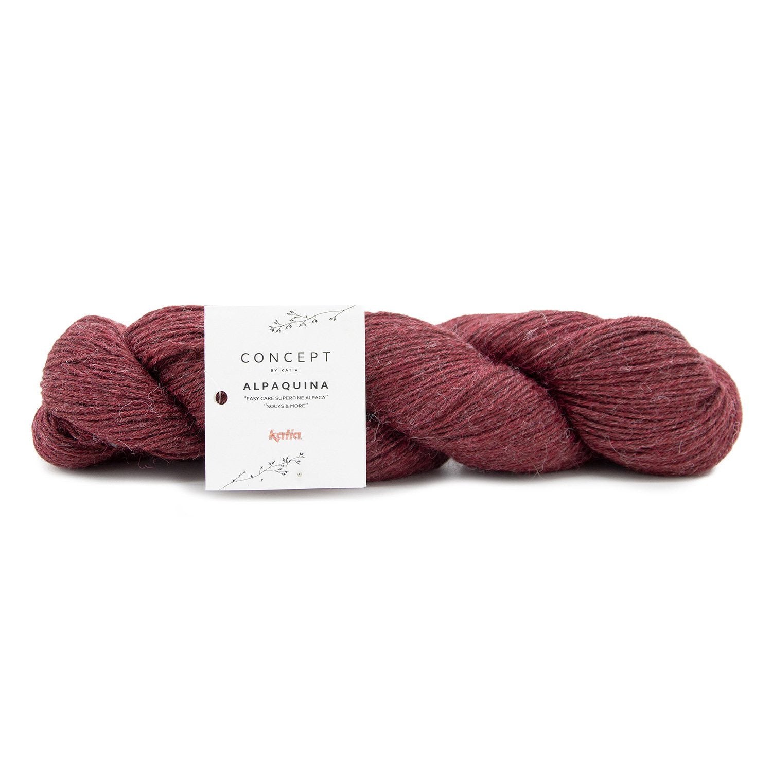Knäuel Alpakawolle ALPAQUINA SUPERFINE von Katia zum Stricken von Socken und Babykleidung