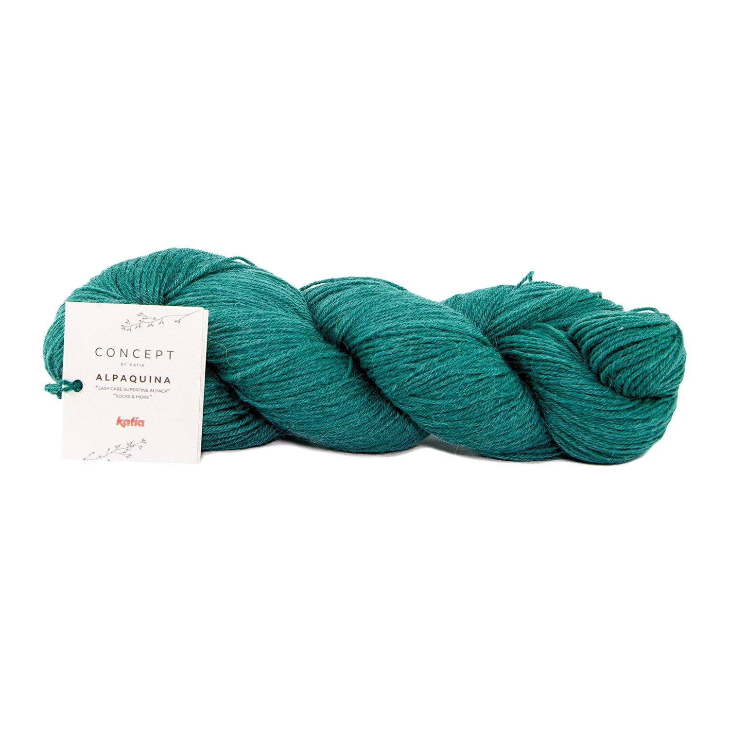 Knäuel Alpakawolle ALPAQUINA SUPERFINE von Katia zum Stricken von Socken und Babykleidung
