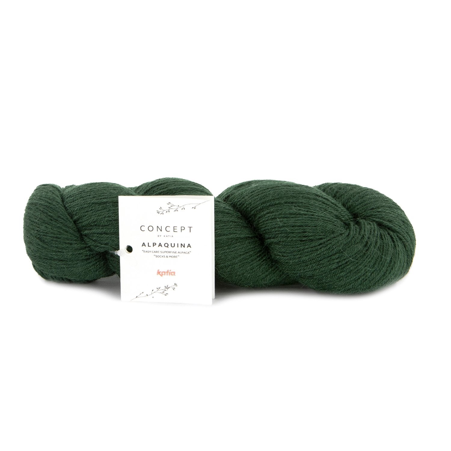 Knäuel Alpakawolle ALPAQUINA SUPERFINE von Katia zum Stricken von Socken und Babykleidung