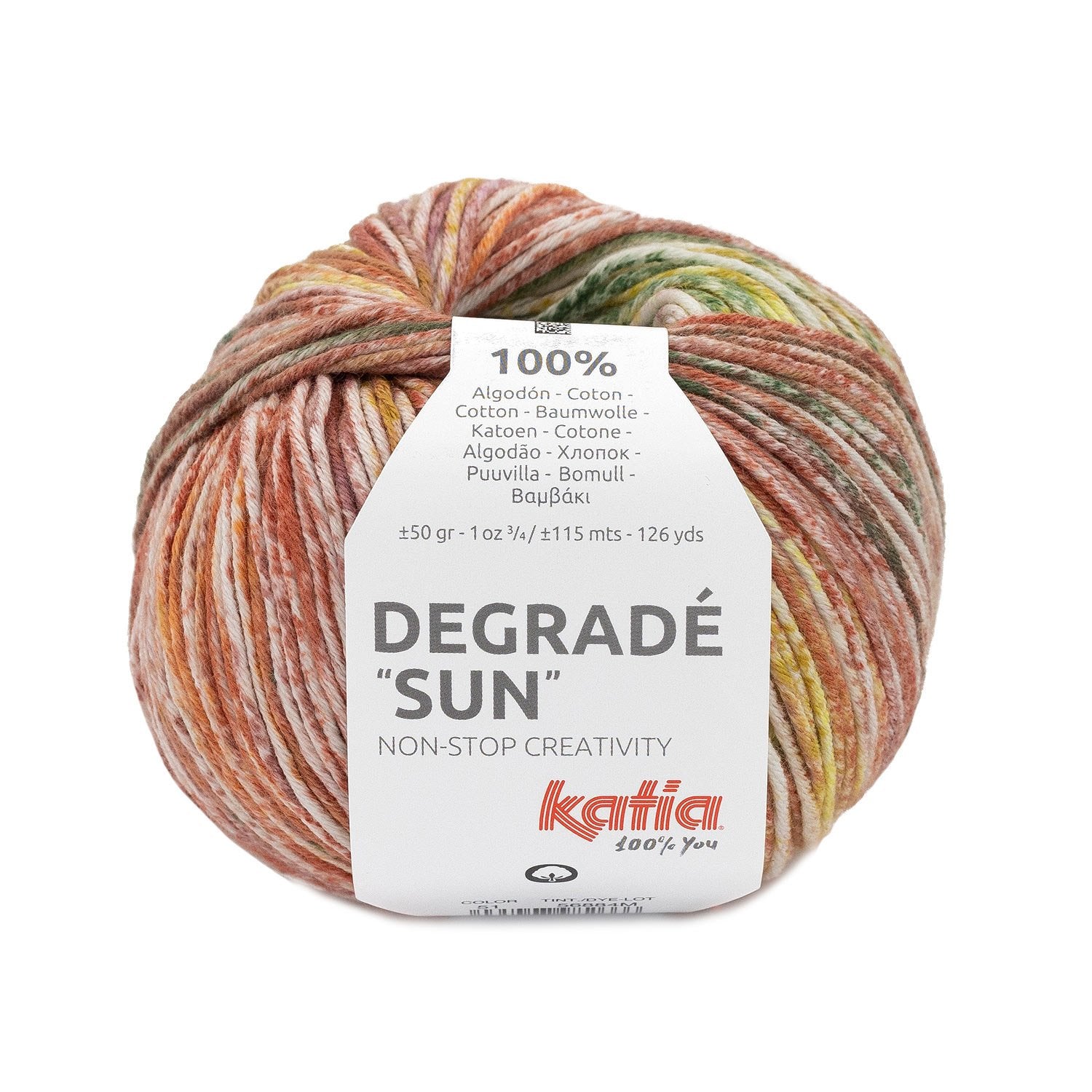 Katia Degradé Sun – Mehrfarbiger Baumwollfaden