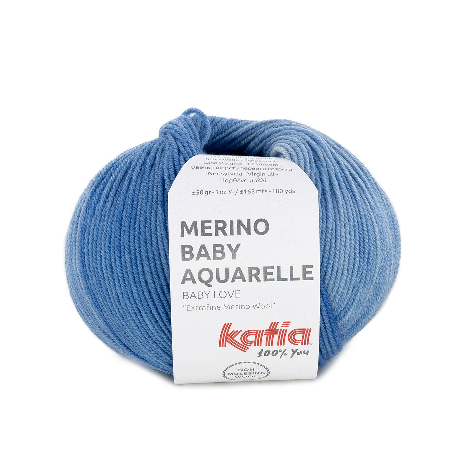 Merino Baby Aquarelle degradé wool in 3 colors for babies by Katia - Soft and durable
