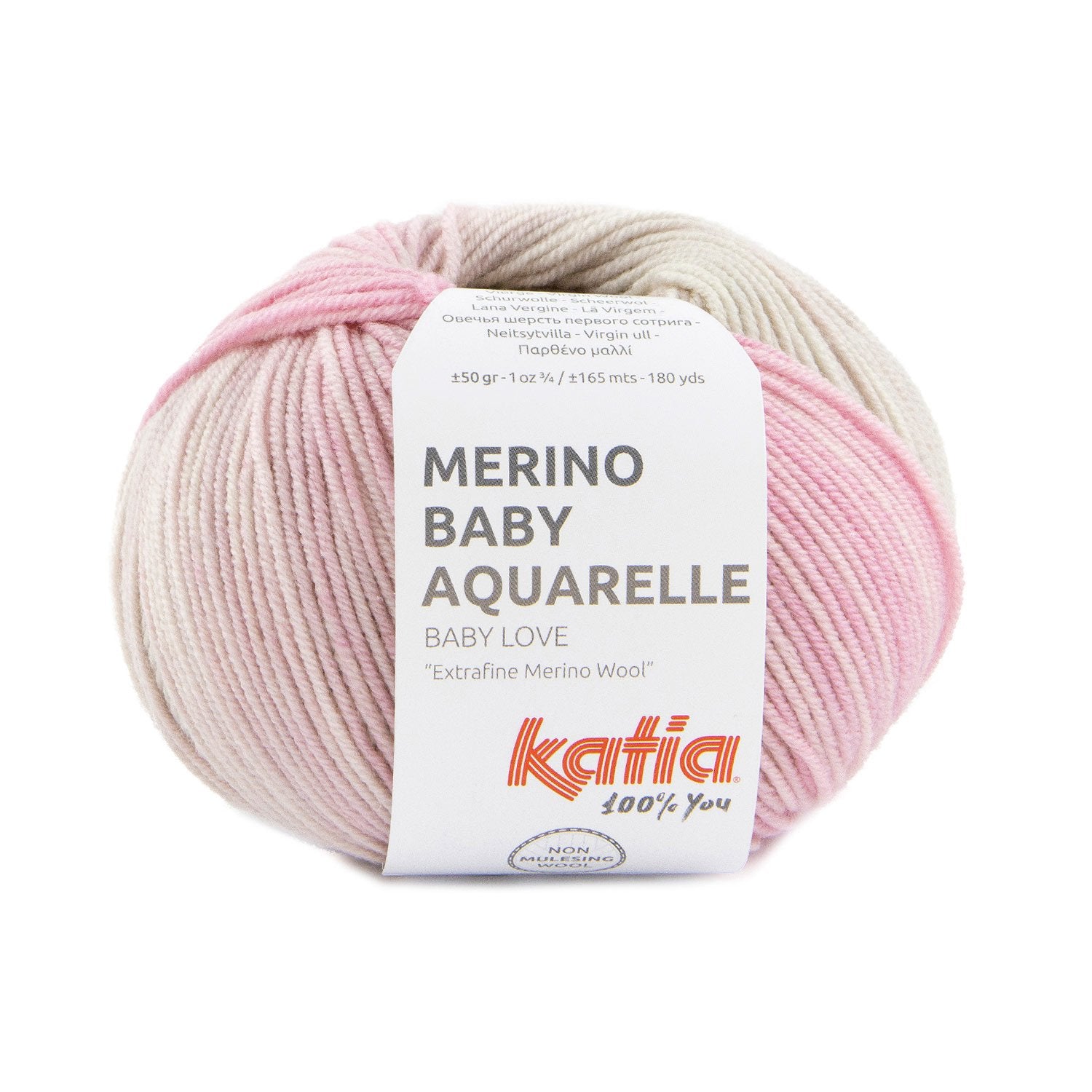 Merino Baby Aquarelle degradé wool in 3 colors for babies by Katia - Soft and durable