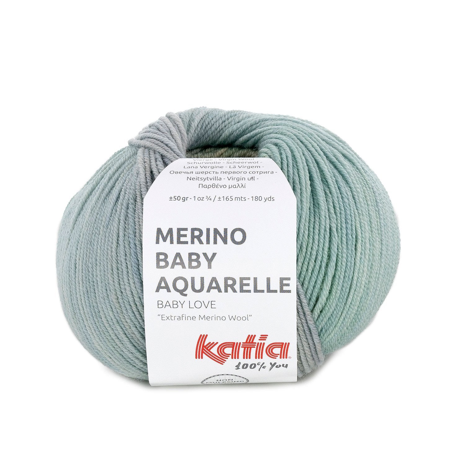 Merino Baby Aquarelle degradé wool in 3 colors for babies by Katia - Soft and durable
