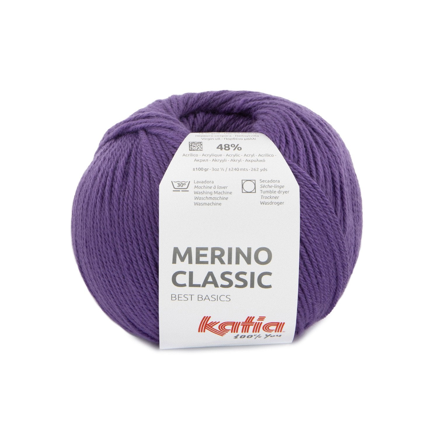 Katia Classic Merino Wool - Blend of merino and acrylic for warm and soft garments