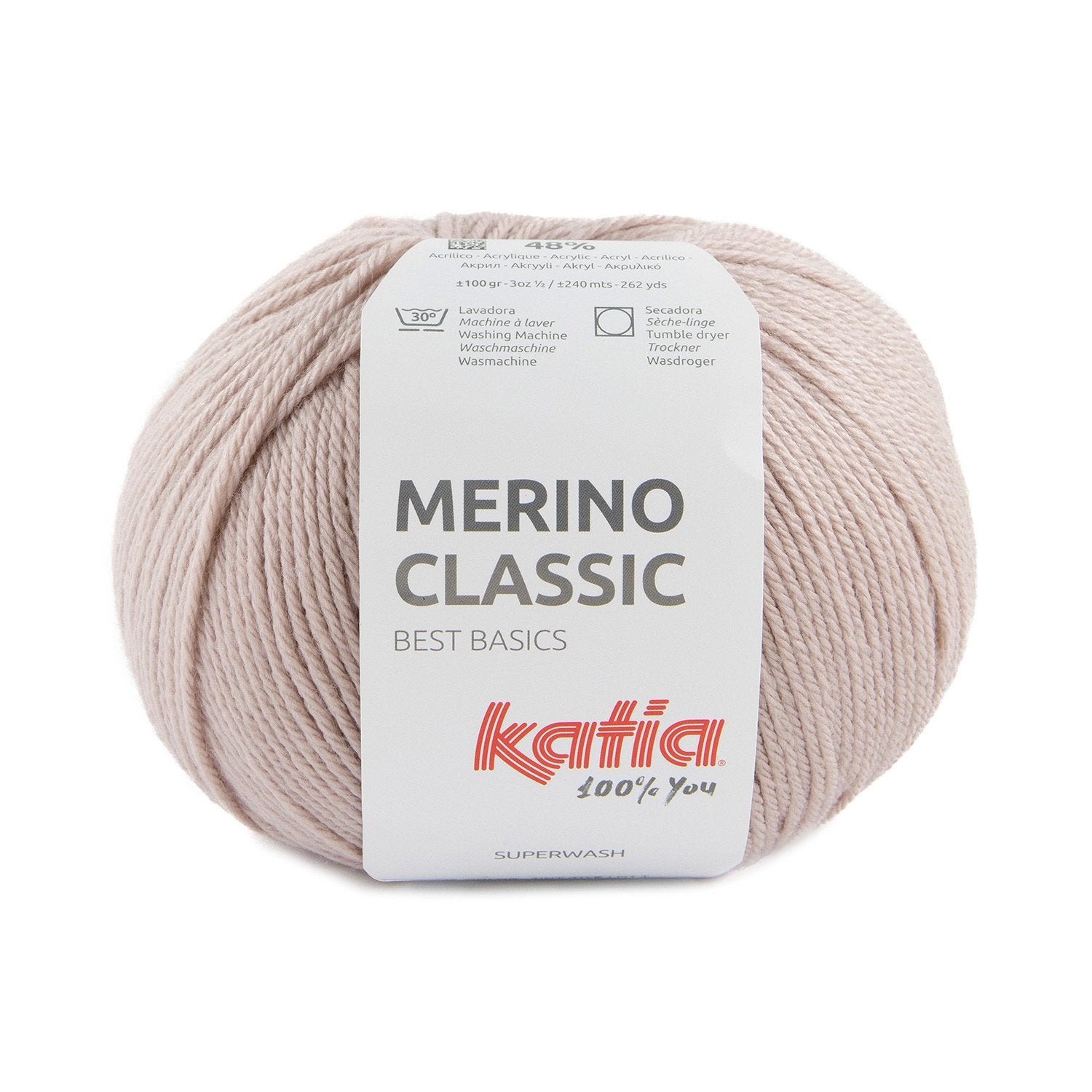Katia Classic Merino Wool - Blend of merino and acrylic for warm and soft garments