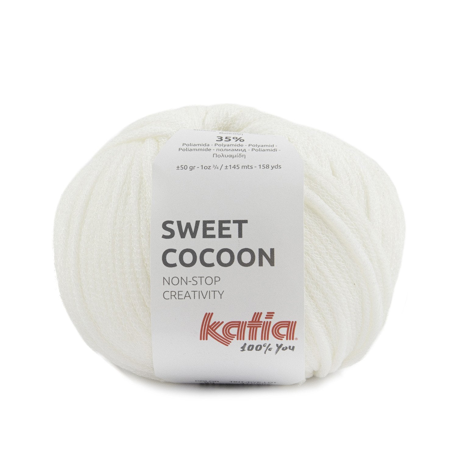 Lana Sweet Cocoon de Katia - Hilo acolchado y suave para ropa y accesorios de hogar