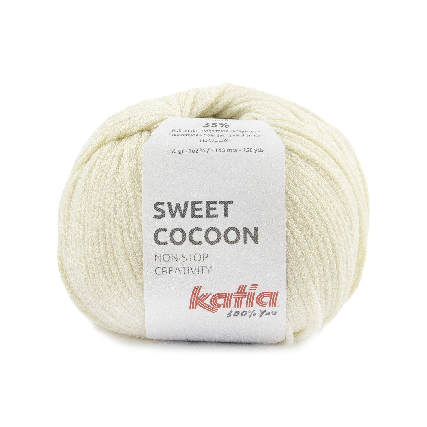 Lana Sweet Cocoon de Katia - Hilo acolchado y suave para ropa y accesorios de hogar