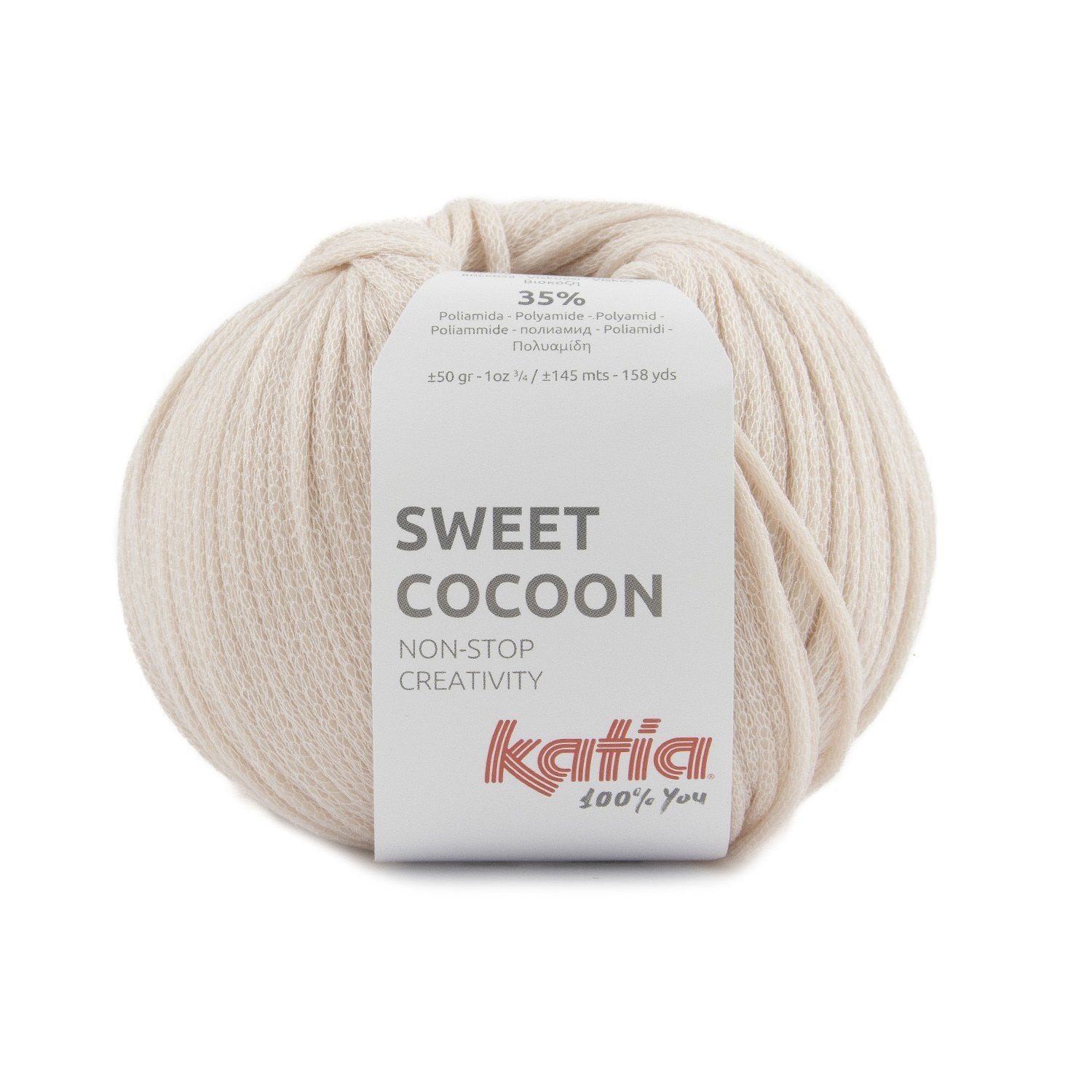 Lana Sweet Cocoon de Katia - Hilo acolchado y suave para ropa y accesorios de hogar