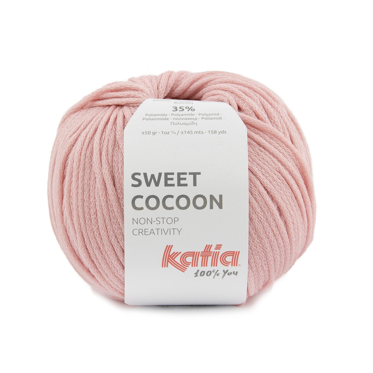 Lana Sweet Cocoon de Katia - Hilo acolchado y suave para ropa y accesorios de hogar