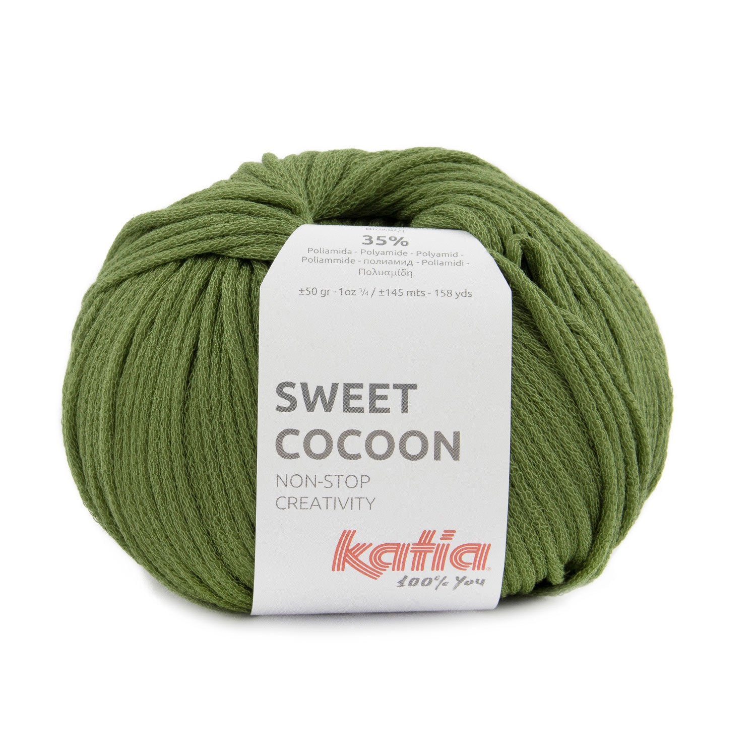 Lana Sweet Cocoon de Katia - Hilo acolchado y suave para ropa y accesorios de hogar