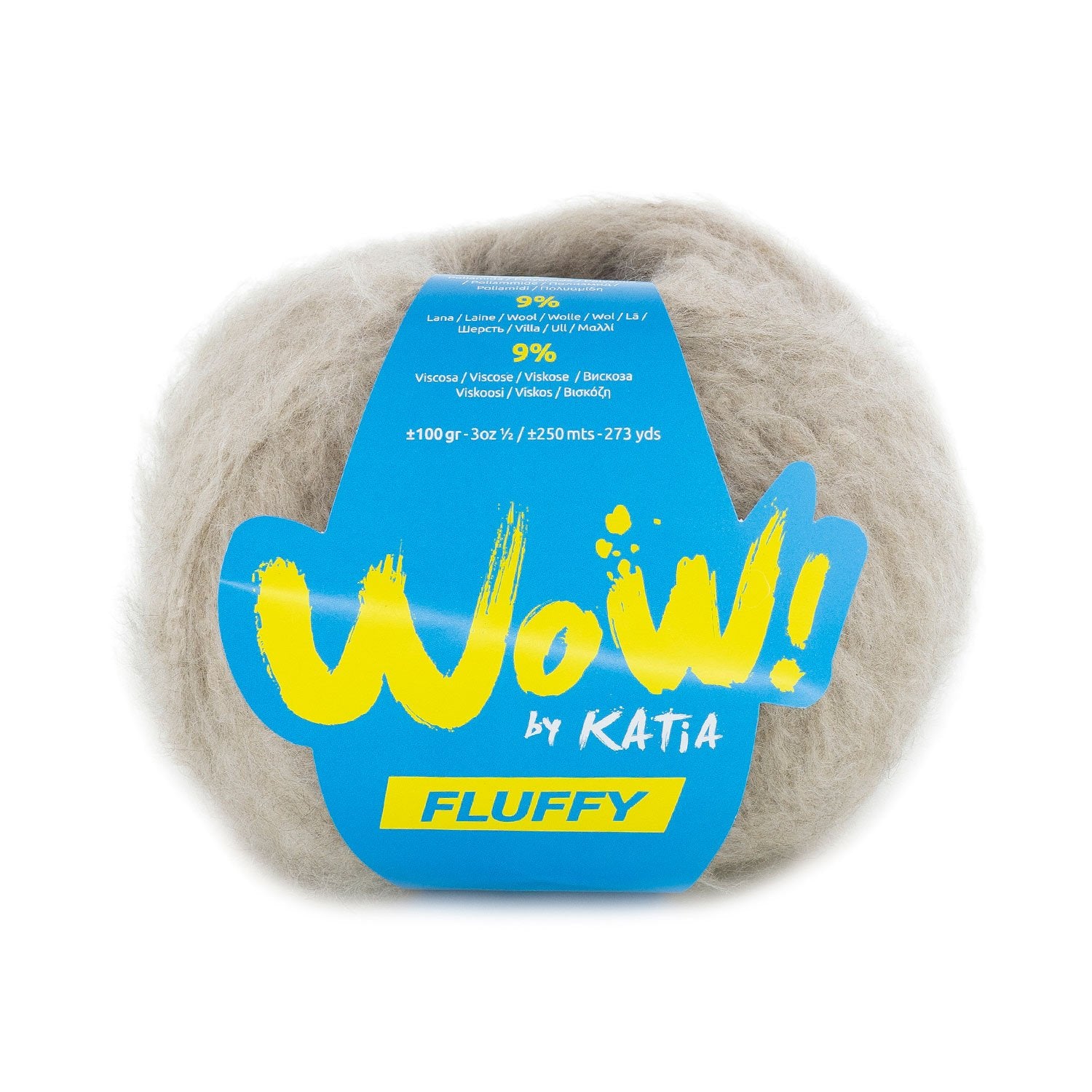 Katia Wow Fluffy - Lana Suave de Efecto Perchado para Prendas Modernas